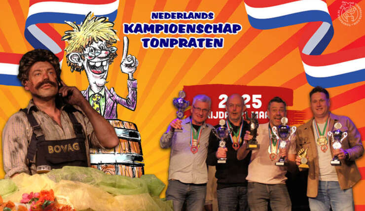 Winnaar NK Tonpraten 2025 Dirk Kouwenberg