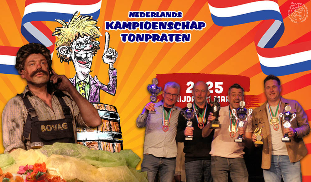 Winnaar NK Tonpraten 2025 Dirk Kouwenberg
