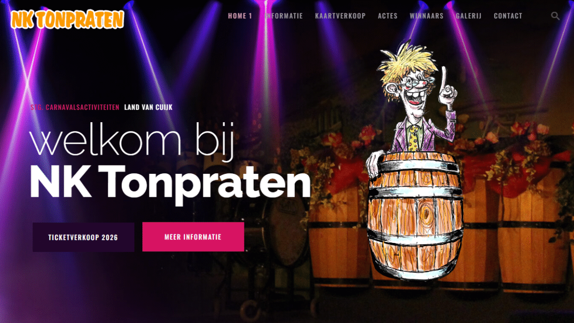Nieuwe website voor NK Tonpraten