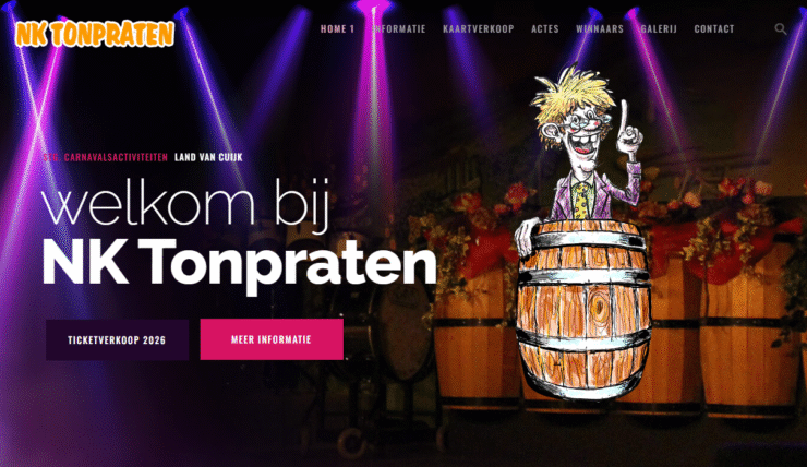 Nieuwe website voor NK Tonpraten